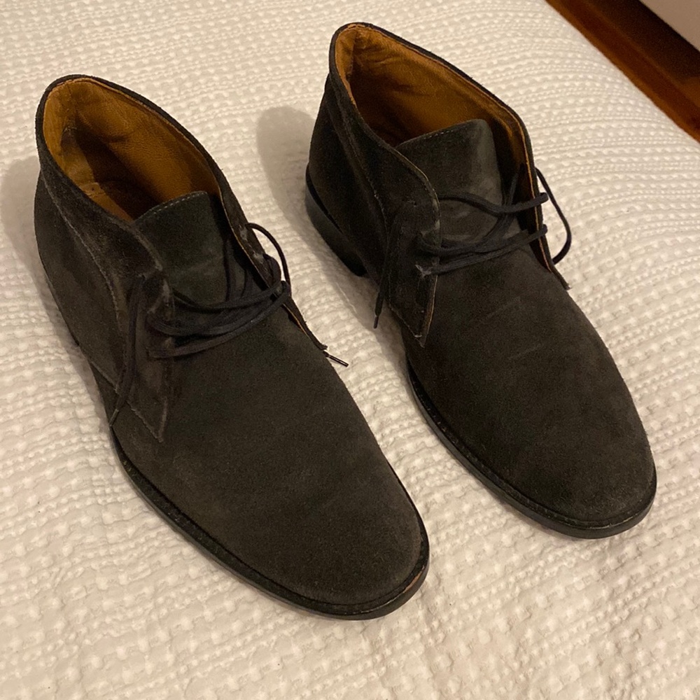 Mens Johnston & Murphy black suede